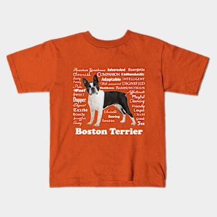 Boston Terrier Traits Kids T-Shirt